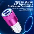 thumbnail image 7 of Car Charger,iPhone Car Charger Adapter with iPhone Charger Cable 10ft HAOANO QC3.0+2.4A Dual Port USB Fast Car Charger Compatible for iPhone Fast Charging Cable 10ft Cigarette Lighter Socket, 7 of 7