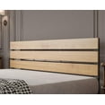 King Size Bed Frame Steady Steel Platform with Wood Headboard/Footboard