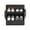 Black, variant on Tear Resistant Fabric Shoe Rack With Frame for Campers Closet Cabinet Storage Solution