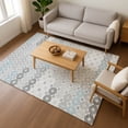 thumbnail image 7 of Addison Rugs Mayfield Premium Machine Washable Transitional Geometric Silver Rectangle Rug, 2'6" X 3'10" Machine Washable Transitional Geometric Silver Oversized Sherpa Throw Blanket, 7 of 7