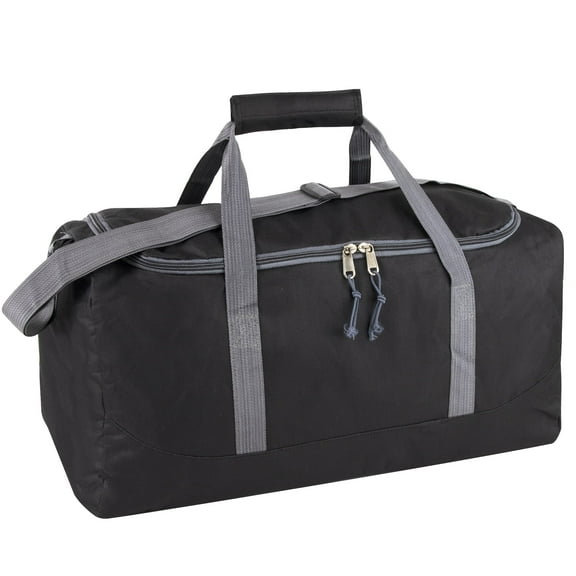 Trailmaker 20.00 x 11.00 x 11.00 Inches Heavy Duty Weekender Overnight Duffle Shoulder Bag, Black