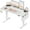 White, variant on Furologee Electric Standing Desk, Sit to Stand Up Computer Desk with Storage Bag, Height Adjustable, Memory Presets for Home Office Gaming Workstations, 48 inch Study Table, Black