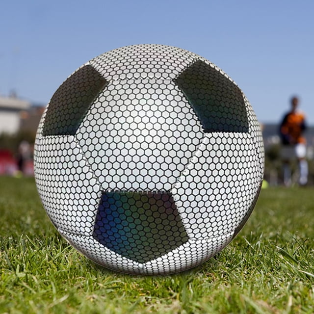 Balones de fútbol de entrenamiento que brillan intensamente, fútbol reflectante holográfico (4 colores reflectantes) Ehuebsd Para estrenar