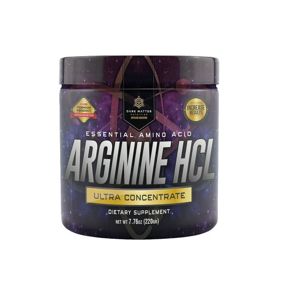 Dark Matter Arginine HCL - Suplemento de Arginina Pura en Polvo - 220g (44 Servicios)