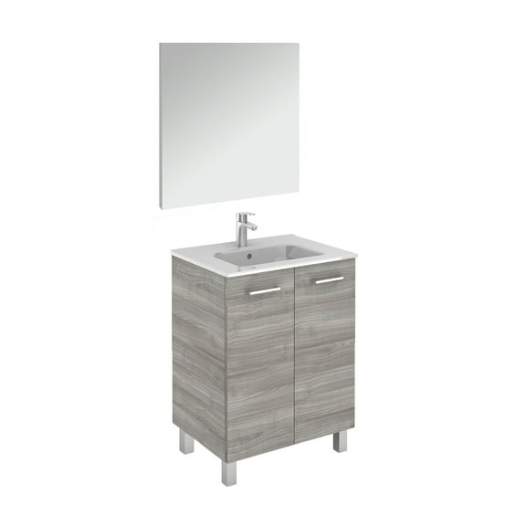 Ws Bath Collections Logic 70 Pack 1 Logic Vanities 30" Free Standing Single Basin Vanity