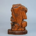 thumbnail image 3 of chinese boxwood carving wood wooden statue antique vintage Figurine Li Bai decor desk Study souvenir amusing, 3 of 6