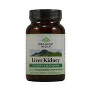ORGANIC INDIA Liver Kidney Herbal Supplement 90 Vegetarian Capsules