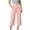 Pink-Pants for Women, variant on Hilenly Womens Cotton Capri Pants High Waisted Pleated Wide Leg Capris Summer Casual Work Slacks with Pockets