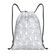 thumbnail image 1 of Xecao Fun Rabbit Pattern Sports Drawstring Backpack - String Swim Gym Bag with Wet Proof Pocket for Women&Men-Medium, 1 of 6
