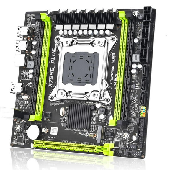 Yammee X79SE PLUS Computer Motherboard DDR3 Memory Gaming Motherboard for LGA 2011 PCIE Graphics Card NVME M.2 SATA2.0