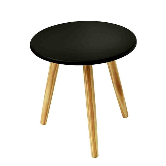 Mesa LATERAL Ana NEGRA Dib 40X40 cm ESTILO CONTEMPORANEO MML001-1001/101