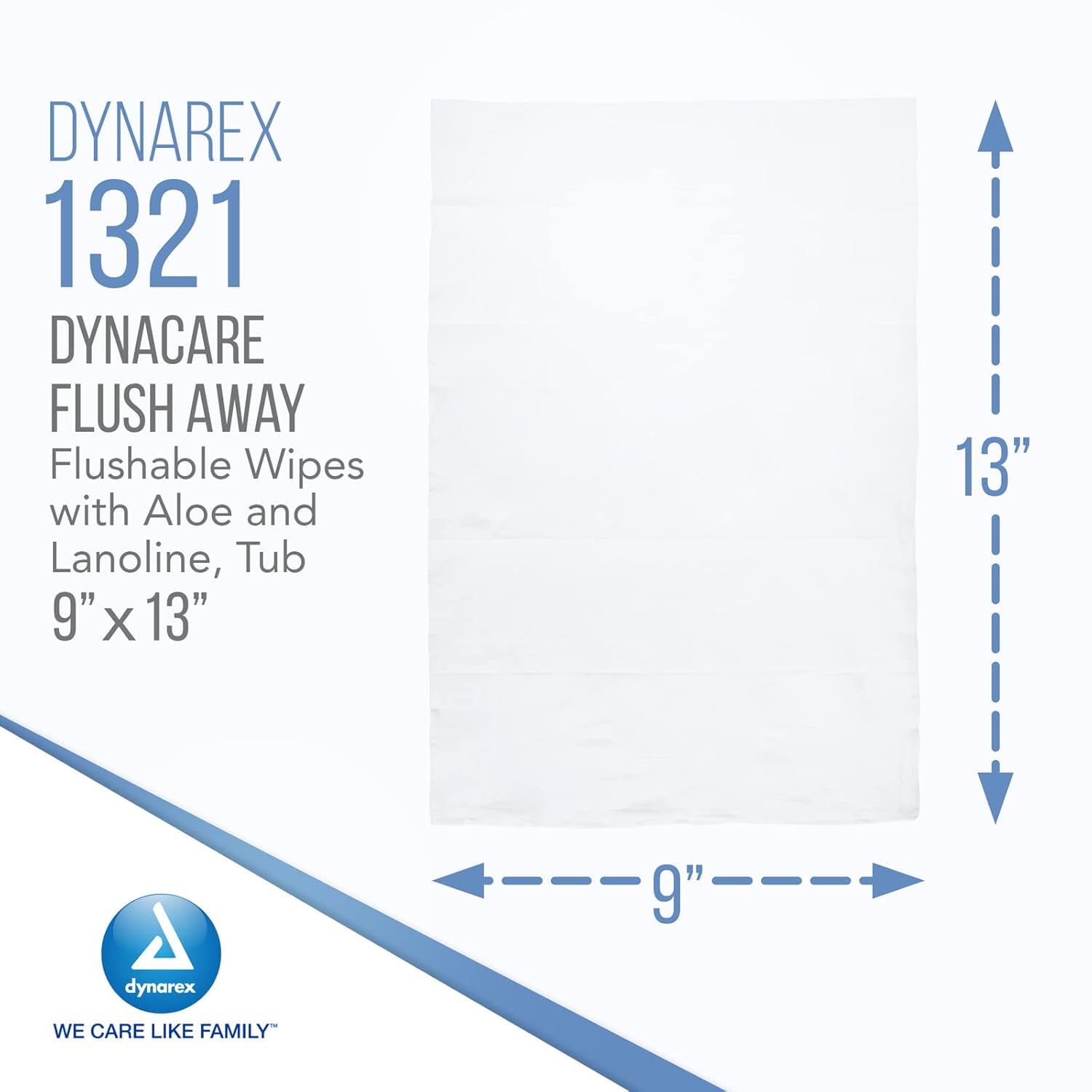 Flush Away Adult Flushable Personal Wipe 9 x 13", 9 Pack 540 Wipes