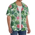 thumbnail image 3 of Disketp Men's Hawaiian Succulents 1 Print Shirts Button Down Holiday Beach Shirts-3X-Large, 3 of 5