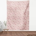 thumbnail image 3 of Ambesonne Cherry Blossom Fabric by the Yard Upholstery, Blooming Sakura Art, 5 Yards, Dried Rose and Eggshell, 3 of 4