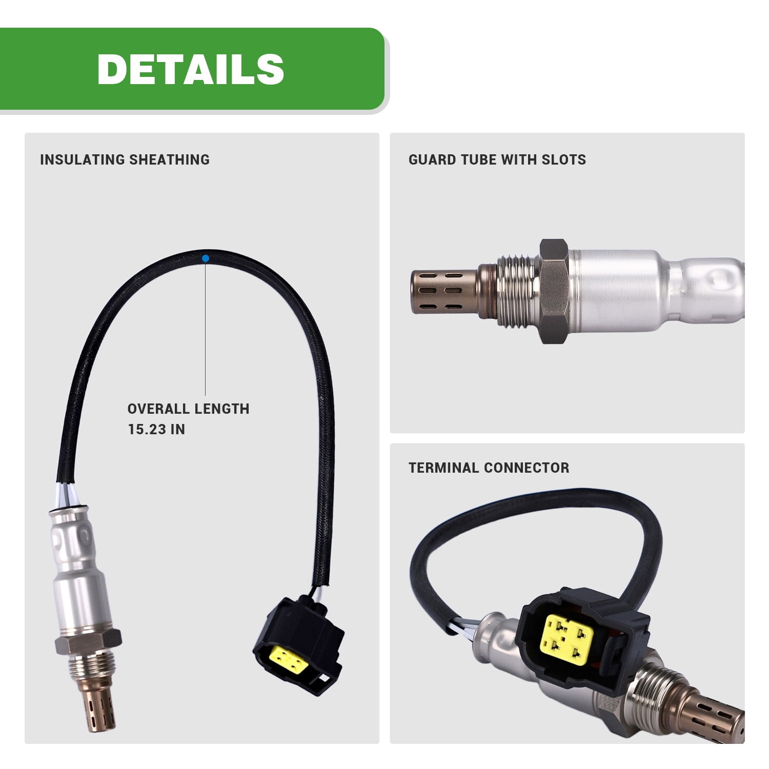Techie 234-4547 Oxygen O2 Sensor Upstream & Downstream for 2012-2020 Dodge Caliber/Durango/Journey for 2011-2020 Jeep Compass/Patriot  L4-2.0/2.4,Replacement for 234-4881 234-4547 234-4588