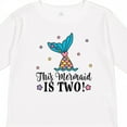 thumbnail image 4 of Inktastic Mermaid 2nd Birthday 2 Year Old Girls Long Sleeve Toddler T-Shirt, 4 of 5