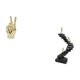 thumbnail image 5 of Escultura Con Gesto De Dedo De Mano, Decoración Creativa Para El Hogar, Sala De Estar, Armario, Estante, Pensador, Escalera, Resina, Figura Abstracta, Artesanía, Estantería, Objetos, 5 of 8