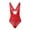 Red, variant on Women One Piece Lingerie Deep V Lace Bodysuit Plus Size