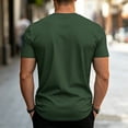 thumbnail image 4 of KLHDSF Men's UPF 50+ Sun Protection Workout T-shirts Moisture Wicking, Quick Dry, 4-Way Stretch, Short Sleeve, Athletic, Beach, Hiking Green L, 4 of 5