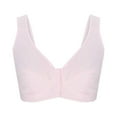 thumbnail image 6 of qolati Front Closure Everyday Bras for Women Comfy Floral T-Shirts Bras Front Snaps Seniors Seamless Comfortable Soft Full-Coverages No Underwire Bralette Sports Bra, 6 of 7