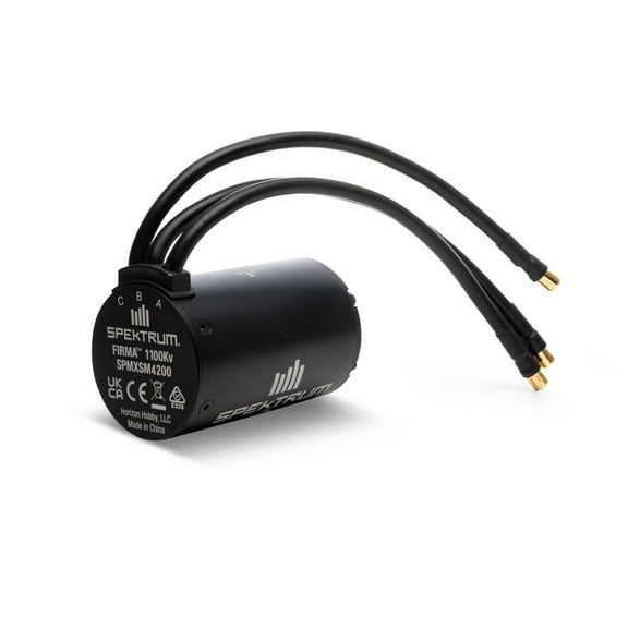 Spektrum Accessories Firma 5687 1100KV 4-Pole Brushless Motor 8mm SPMXSM4200 Electric Motors & Accessories