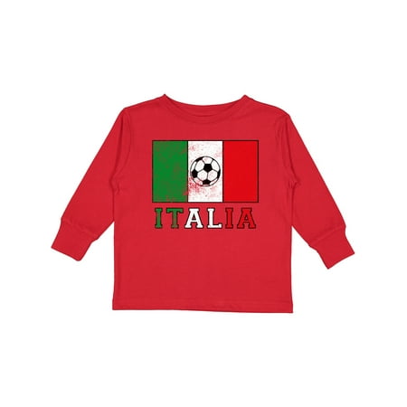 

Inktastic Italian Soccer Gift Toddler Boy or Toddler Girl Long Sleeve T-Shirt