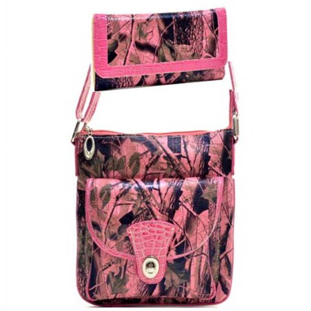 Executive Travel Western Camouflage Crossbody Messenger Bag Purse
