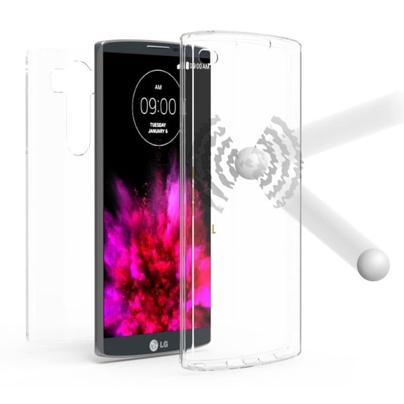 TRI-MAX TRANSPARENT CLEAR CASE SCREEN GUARD PROTECTOR TPU SLIM COVER FOR LG V10 PHONE (H961N, H900, H901, VS990, F600, H961) (Verizon AT&T T-Mobile Unlocked)