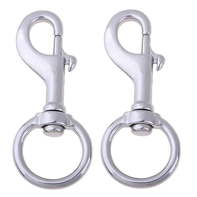 Gancho giratorio de Perno kusrkot 2 piezas de material acero inoxidable 316 gancho giratorio para correa de perro de 120 mm