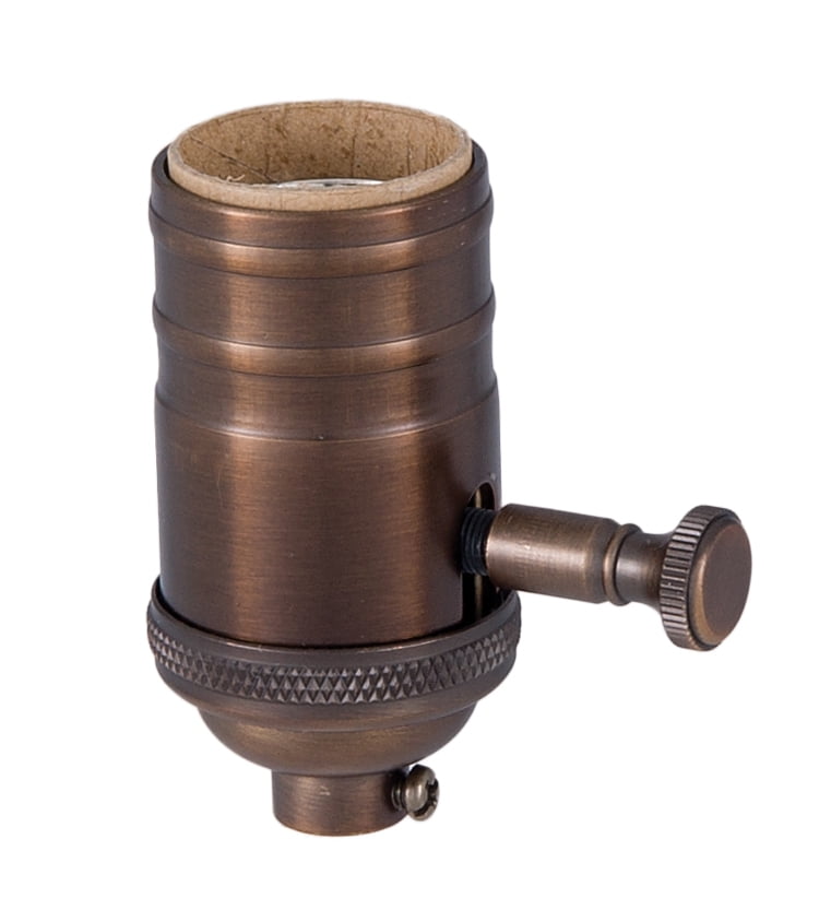 B&P Lamp® Edison Size Full Dimmer Socket in Bronze Finish