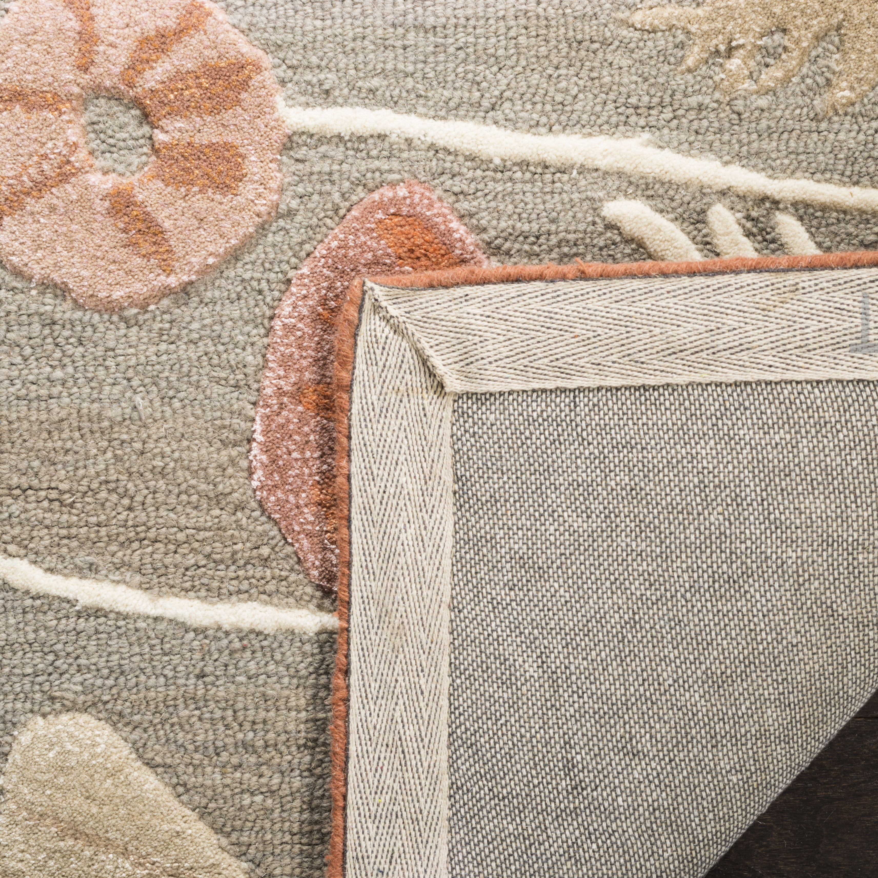 SAFAVIEH Martha Stewart Poppy Glossary Floral Area Rug, Cayenne Red, 9'6" x 13'6"