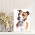 thumbnail image 2 of Staffordshire Bull Terrier Canvas Print, Classic Dog Portrait Wall Art for Living Room, Bedroom & Apartment, 2 of 8