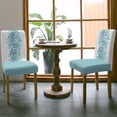 thumbnail image 2 of Sage Green Eucalyptus Dining Chair Cover Set of 4,Stretch Chair Protectors Slipcover,Spandex Kitchen Chair Seat Back Cushion Slip Cover for Dining Room,Party,Country Nature Plant Leaves Botany White, 2 of 6