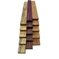 thumbnail image 4 of Lumber Board Combo 3/4" x 2" (15 Piece) - Spalted Tamarind, Purple Heart, Honduran Mahogany | 3/4" Boards, 4 of 5
