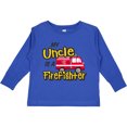 thumbnail image 3 of Inktastic My Uncle is a Firefighter with Fire Truck Boys or Girls Long Sleeve Toddler T-Shirt, 3 of 5