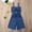 Blue, variant on Zecgelong Summer Children Baby Girls Clothes Sets Denim Short Sleeveless Strap Crop Tops Wide Leg Pants Toddler Outfits Clothing Set Girls Outfits Sets Age 3-4 Years