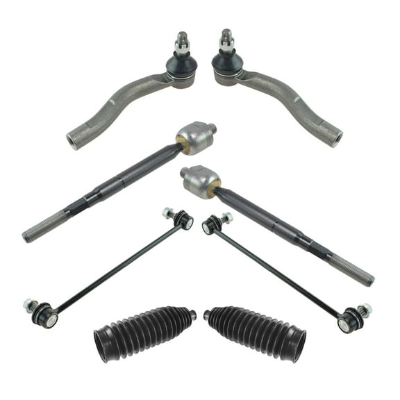 TRQ 8 Piece Steering & Suspension Kit Inner Outer Tie Rods w/ Sway Bar End Links PSA35571 Fits select: 2007-2008 TOYOTA YARIS