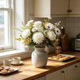 thumbnail image 7 of Artificial Flowers Like Real Artificial Bouquet, Mixed Silk Artificials Roses Bouquet with Daisy Chrysanthemum White Flowers for Centerpiece Table Wedding Party, Available in 7 colors, 7 of 7