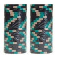 thumbnail image 3 of Playzaic 13.5-gram Monaco Club Poker Chips (50-pack) Premium Composite Set ($2 Lt. Green), 3 of 6