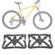 thumbnail image 5 of Convertidores de plataforma pequeños para ciclismo, adaptadores de pedales de bicicleta de carretera de aluminio negro, 5 of 8