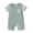 Green, variant on Boy Girl Clothes Checkered Plaid Romper Jumpsuit Short Sleeve One-Piece Bodysuit Summer Outfit (Green, 12-18 Months)