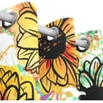 thumbnail image 3 of Coolnut Sunflower Flowers Floral Blackout Curtain for Bedroom, 2 Panels Thermal Insulated Blackout Drapes Long Darkening Curtains with Grommets for Living Room 55 x 72 Inch, 3 of 5