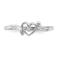 thumbnail image 4 of 10k WG Diamond Heart Ring, 4 of 5