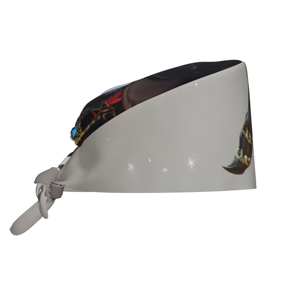 Vsdgher Fantasy Wizard Dog Art Men Women Adjustable Cap Working Hat Tie Back Cap, Work Cap