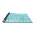 thumbnail image 2 of Ahgly Company Indoor Square Trellis Light Blue Modern Area Rugs, 3' Square, 2 of 4