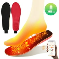 Heated Shoe Insoles, Thermal Insoles with 3 Temperature Controls, Long-Lasting Wireless Heated Insoles, Cuttable Size for All Shoe Types, Powered Foot Warmers for Outdoor Hunting Fishing Camping