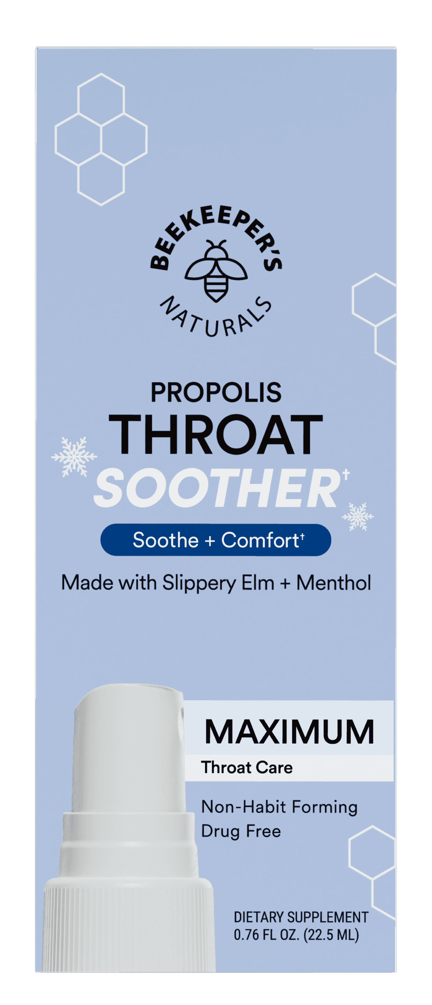 (3 pack) Beekeeper's Naturals Propolis Throat Soothing Spray for Maximum Comfort