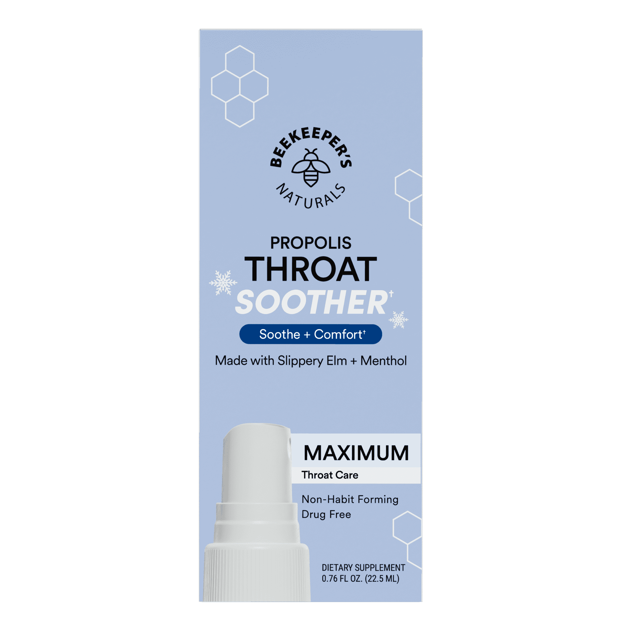 Beekeeper's Naturals Propolis Throat Soothing Spray for Maximum Comfort