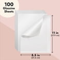 thumbnail image 4 of 100 Pack Glassine Paper Sheets (8.5 x 11 In) - Onion Skin Paper for Artwork, Drawings, Arts and Crafts, DIY Projects, 4 of 8