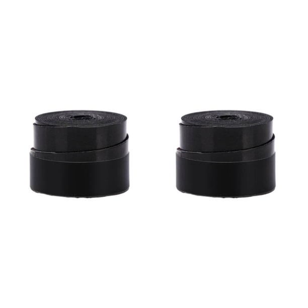 Eigraketly Cinta de agarre de tenis de larga duración para la raqueta de bádminton Bonding Power Raqueta Over Grip black roll pack paquete de rollo negro 2piezas